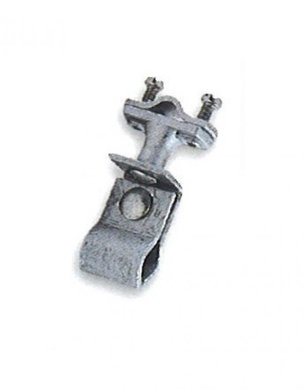 Ø8–10 mm St/tZn fastener on pipes or rounded ends, code: 6104024