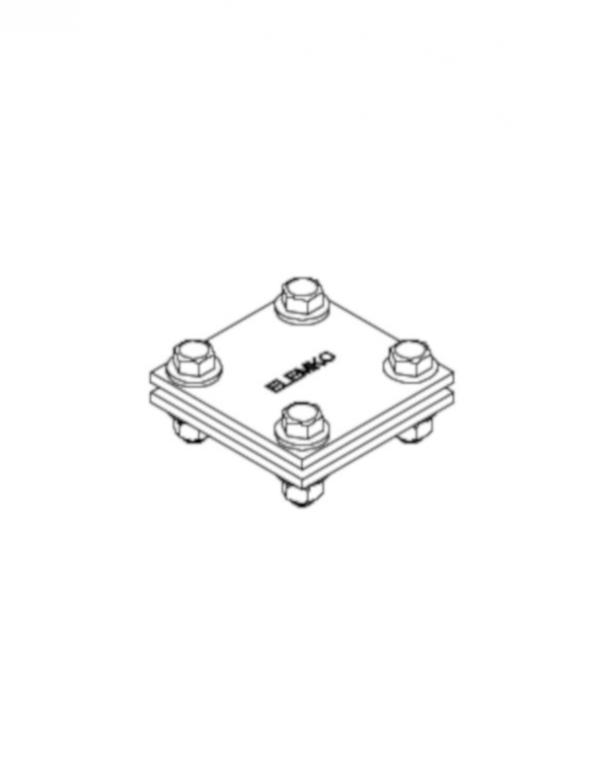 Χάλκινος σφιγκτήρας Υ/Σ, IEEE 837, σύνδεσης ταινιών πλάτους έως 40mm, κωδικός 6224401-71