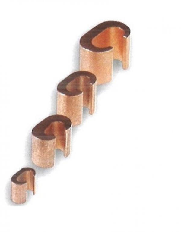 Συμπιεστός σύνδεσμος τύπου “C” για αγωγούς 16 mm² / 16 mm², Κωδικός: 6520016 (χαλκός)