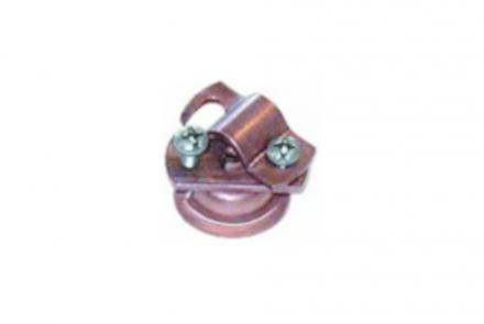 Copper fastener for Ø8–10 mm conductor, code 61 21 100