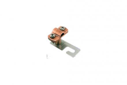 Copper fastener for Ø8–10 mm conductor for eternite or corrugated metal roofs, code 61 22 102