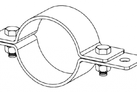 Pipe clamp one point connection, code: 6501312