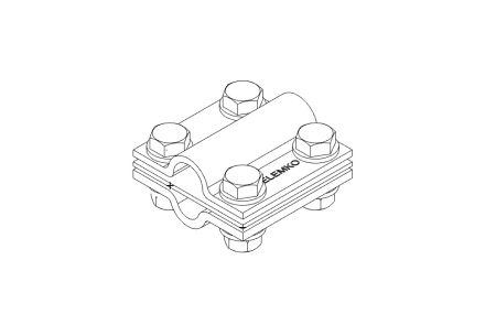 Χάλκινος σφιγκτήρας Υ/Σ, IEEE 837, Ø12-14mm/Ø16-17mm, κωδικός 6221317-71