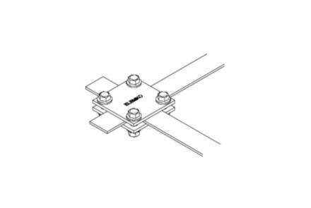 Χάλκινος σφιγκτήρας Υ/Σ, IEEE 837, σύνδεσης ταινιών πλάτους έως 40mm, κωδικός 6224401-71