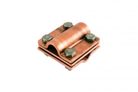 Copper rod to round conductor connector (Ø16mm / Ø8-10mm), code 6228116-71