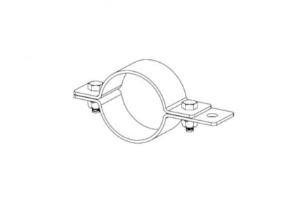 Pipe clamp one point connection, code 6501300-71