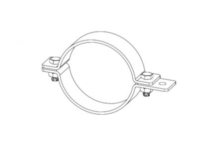 Pipe clamp one point connection, code 6501400-71